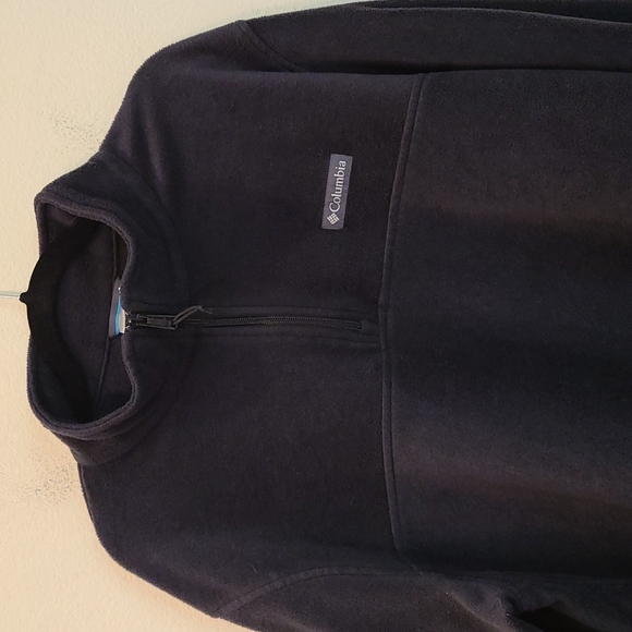 97. Columbia EUC men's quarter zip black fleece top - Picture 5 of 15